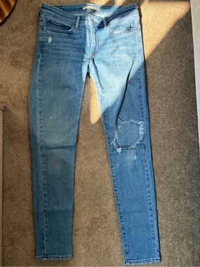 Levi's Light Blue Distressed Skinny Jeans